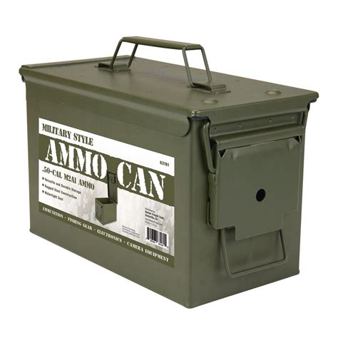 what kind of steel do ammo boxes use|50 caliber metal ammo can.